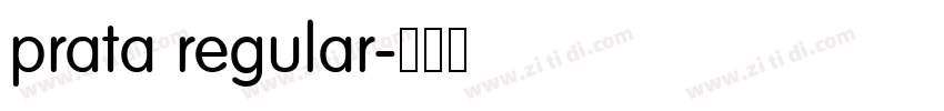 prata regular字体转换 prata regular字体转换